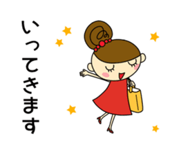 Girls Hair Bun (Daily ed.) 2 sticker #13565302