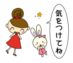Girls Hair Bun (Daily ed.) 2 sticker #13565304