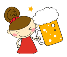 Girls Hair Bun (Daily ed.) 2 sticker #13565307