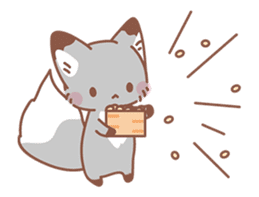 Fox and winter version (New Year) sticker #13566291
