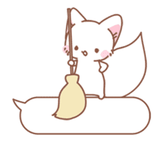 Fox and winter version (New Year) sticker #13566301