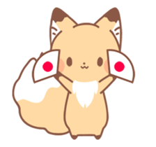 Fox and winter version (New Year) sticker #13566303