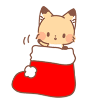 Fox and winter version (New Year) sticker #13566305