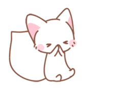 Fox and winter version (New Year) sticker #13566308