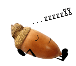 Acorn-chan of acorns sticker #13566535