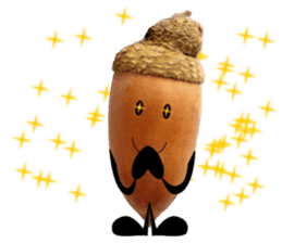 Acorn-chan of acorns sticker #13566536