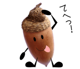 Acorn-chan of acorns sticker #13566541