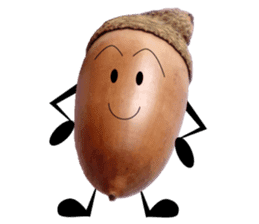 Acorn-chan of acorns sticker #13566542