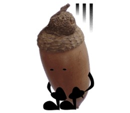 Acorn-chan of acorns sticker #13566543