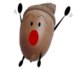 Acorn-chan of acorns sticker #13566544