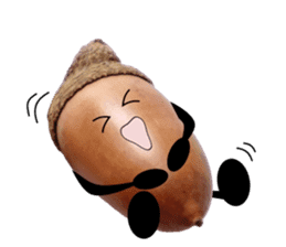 Acorn-chan of acorns sticker #13566545