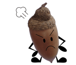 Acorn-chan of acorns sticker #13566546