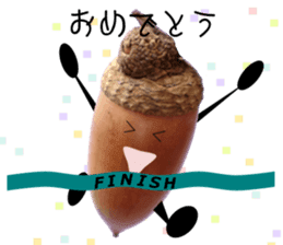 Acorn-chan of acorns sticker #13566549
