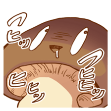 Matsutake and girl 2 sticker #13566599