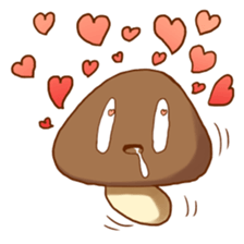 Matsutake and girl 2 sticker #13566606