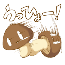 Matsutake and girl 2 sticker #13566607