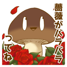 Matsutake and girl 2 sticker #13566608