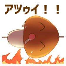 Matsutake and girl 2 sticker #13566612