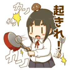 Matsutake and girl 2 sticker #13566617