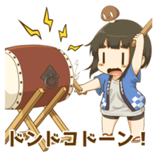 Matsutake and girl 2 sticker #13566631