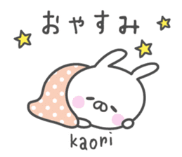KAORI's basic pack,cute rabbit sticker #13566731