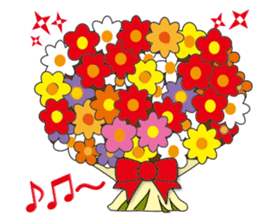 "Happy Bouquet" sticker #13568017