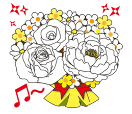 "Happy Bouquet" sticker #13568022