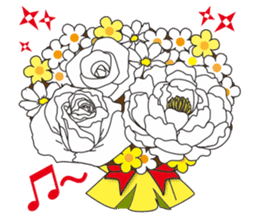 "Happy Bouquet" sticker #13568022