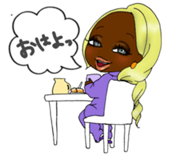 Black girls Home version sticker #13568470