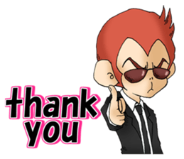 Pompous monkey sticker #13568677