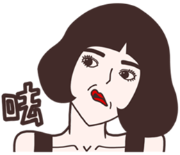 Raffaella retro version. sticker #13568683