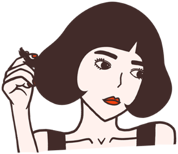 Raffaella retro version. sticker #13568686