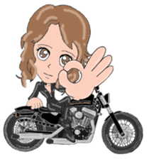I LOVE American Motorcycle!! for GIRL sticker #13568902