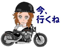 I LOVE American Motorcycle!! for GIRL sticker #13568906