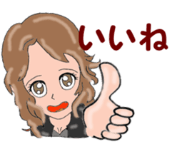 I LOVE American Motorcycle!! for GIRL sticker #13568907