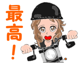 I LOVE American Motorcycle!! for GIRL sticker #13568909