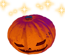 Lovely Halloween ~Cute Pumpkin~English sticker #13569047