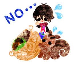 Pretty little people -An autumn time- sticker #13569199