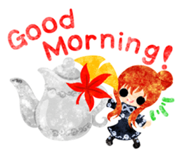 Pretty little people -An autumn time- sticker #13569202