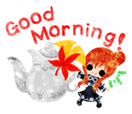 Pretty little people -An autumn time- sticker #13569202