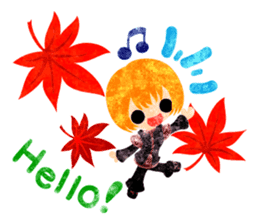 Pretty little people -An autumn time- sticker #13569204