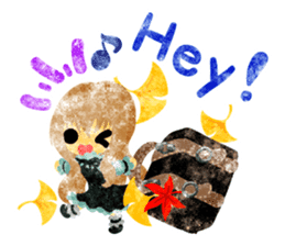 Pretty little people -An autumn time- sticker #13569205