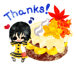 Pretty little people -An autumn time- sticker #13569207