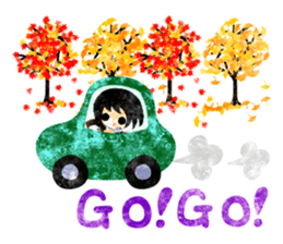 Pretty little people -An autumn time- sticker #13569211