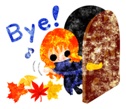 Pretty little people -An autumn time- sticker #13569212