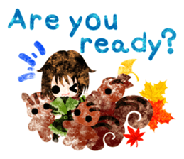 Pretty little people -An autumn time- sticker #13569213