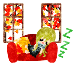 Pretty little people -An autumn time- sticker #13569214