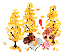 Pretty little people -An autumn time- sticker #13569215