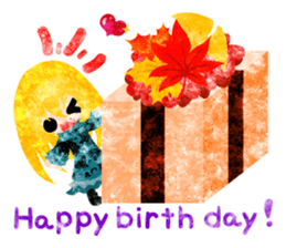 Pretty little people -An autumn time- sticker #13569216