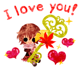 Pretty little people -An autumn time- sticker #13569217